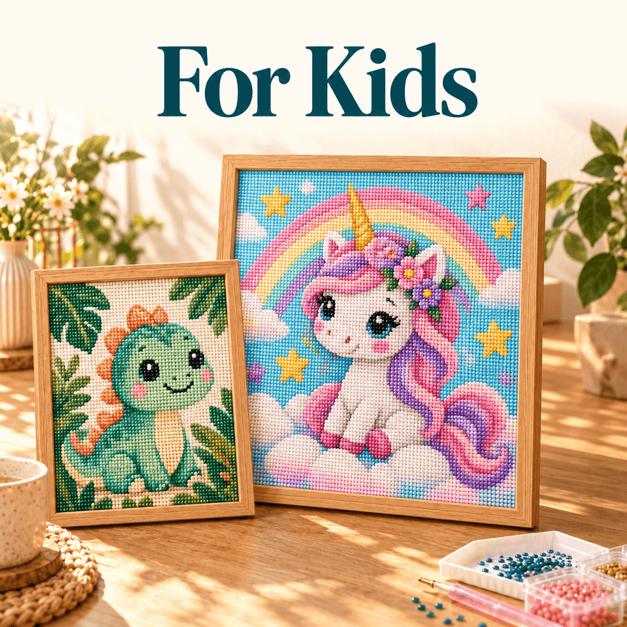 Group of colorful cartoon horses smiling and sticking out tongues in a playful meadow scene