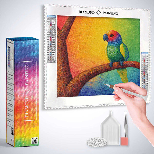 A Rainbow Portrait of Life — Diamond Painting Kit, product view 3