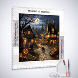 Halloween village secret — Diamond Painting Kit, product view 2