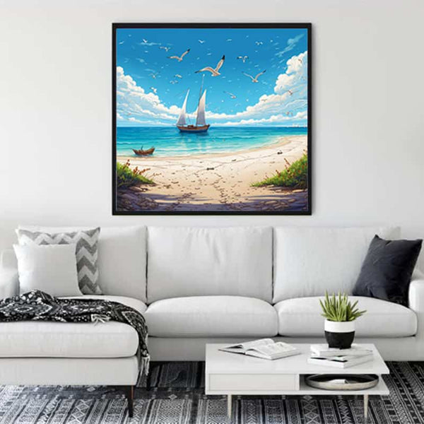 Paradise beach — Diamond Painting Kit, product view 3