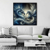 Dragon and Unicorn — Diamond Painting Kit, product view 2