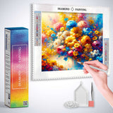 Bouquet of summer flowers — Diamond Painting Kit, product view 3