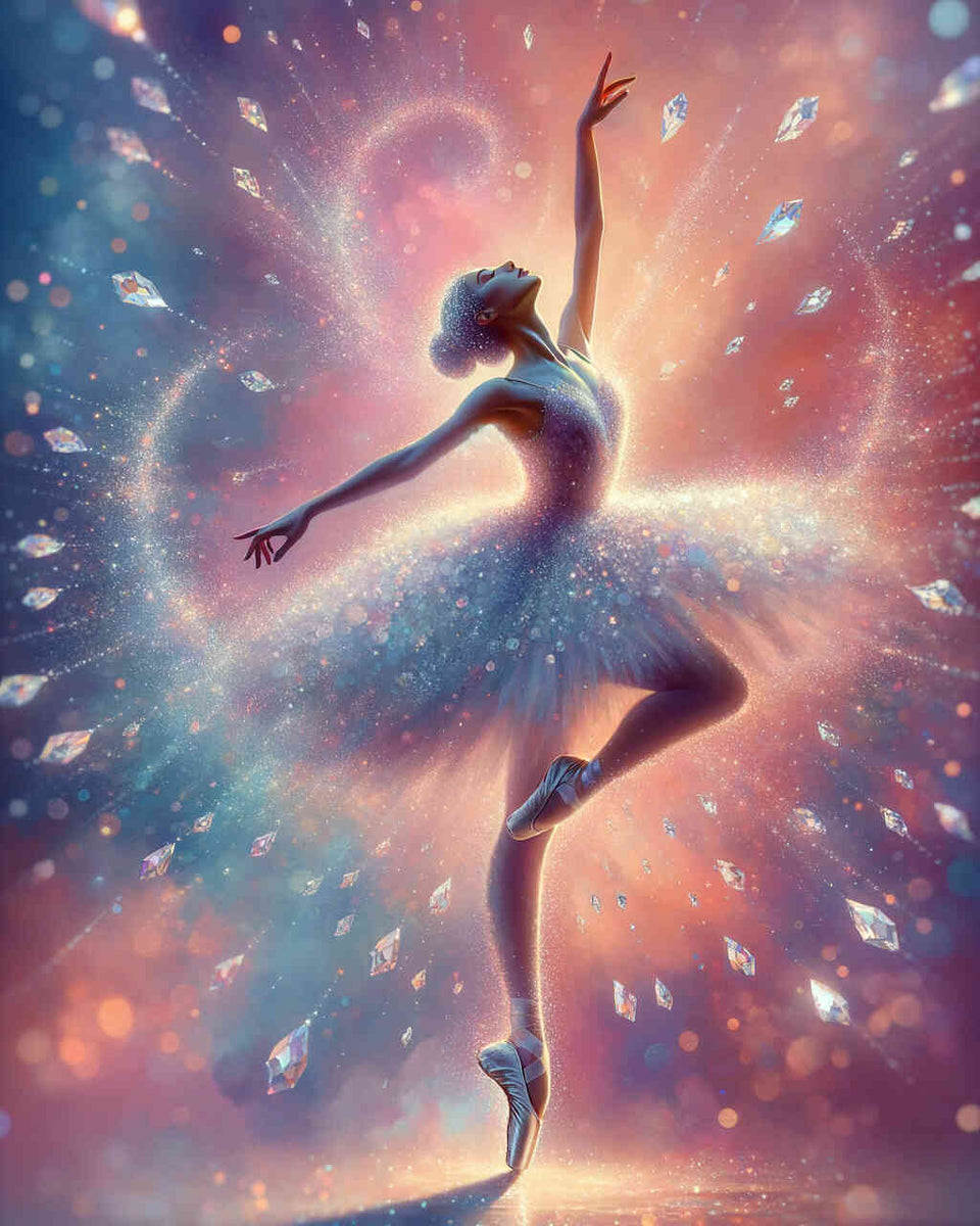 Floating Ballerina — Diamond Painting Kit design