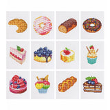 Cakes and Pastries, Set of 12 — Mini Diamond Painting Set design