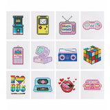 Retro Art, Set of 12 — Mini Diamond Painting Set design