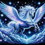 Pegasus in Flight — Diamond Painting Kit design