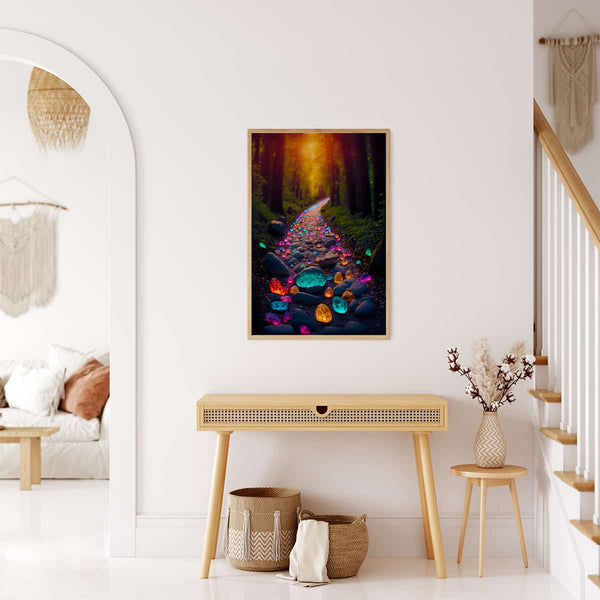 Path with glowing stones — AB Diamond Painting Kit, product view 3