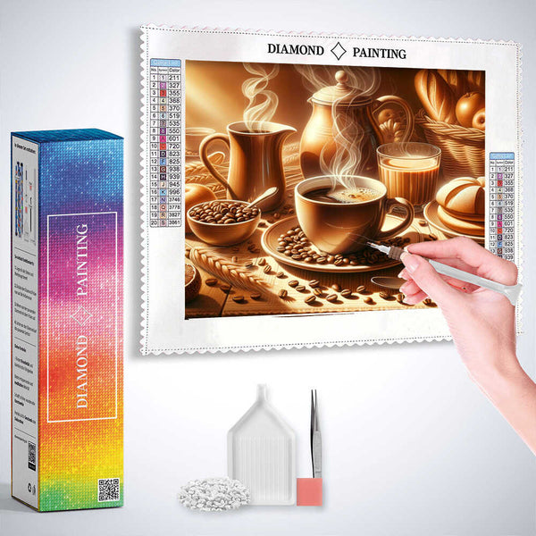 Breakfast Coffee — Diamond Painting Kit, product view 3