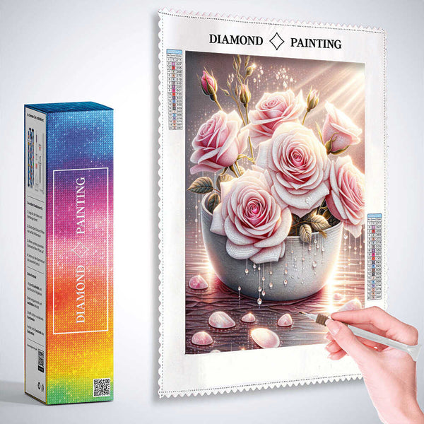Bouquet of roses, Noble — Diamond Painting Kit, product view 3