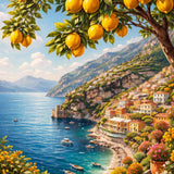 Lemons by the Mediterranean — Diamond Painting Kit design