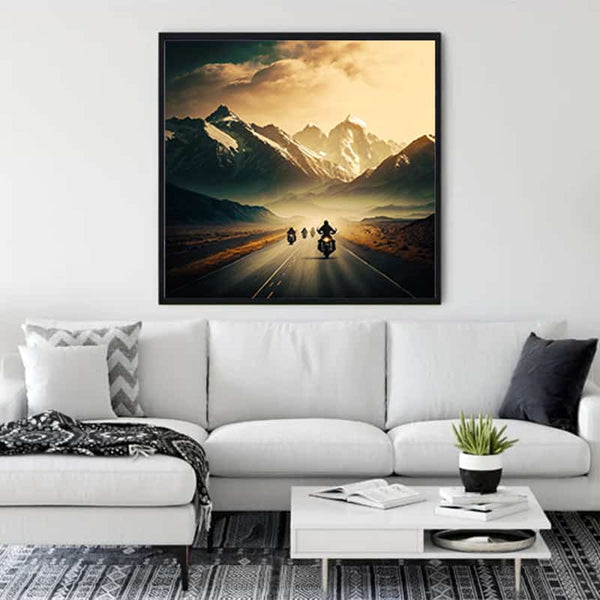 Lightning fast biker — Diamond Painting Kit, product view 3