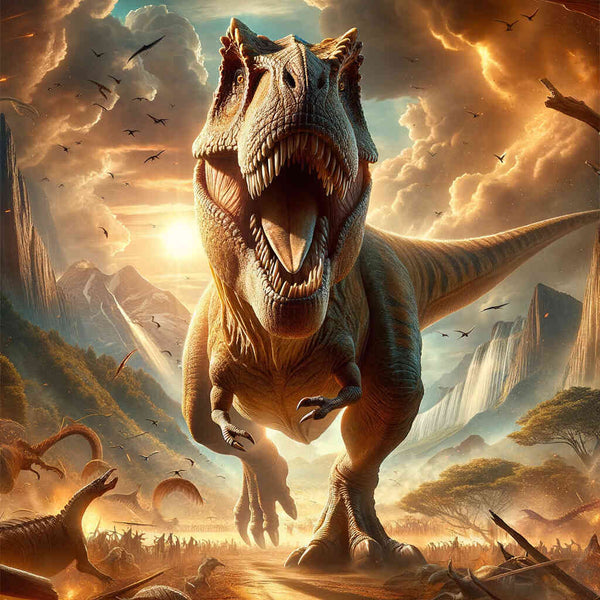 Tyrannosaurus Rex roars — Diamond Painting Kit design