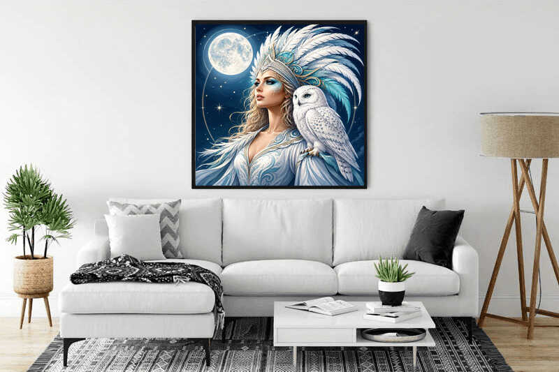 Queen of the Night — Diamond Painting Kit, product view 2