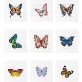 Colorful Butterfly World, Set of 9 — Mini Diamond Painting Set design