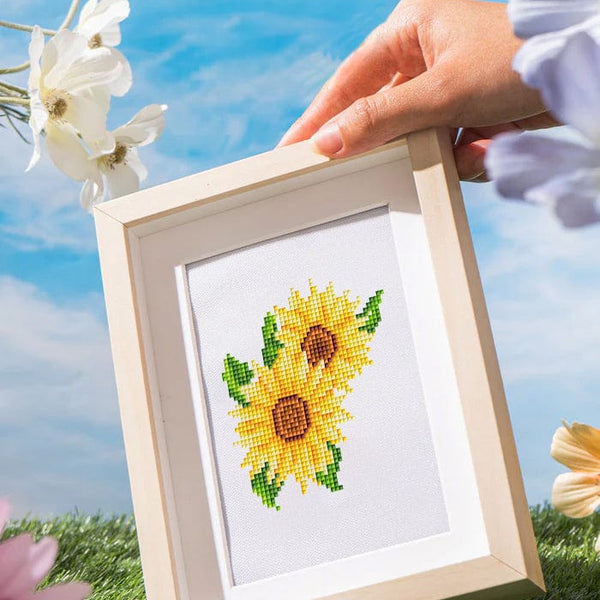 Colorful Blossoms, Set of 12 — Mini Diamond Painting Set, product view 6