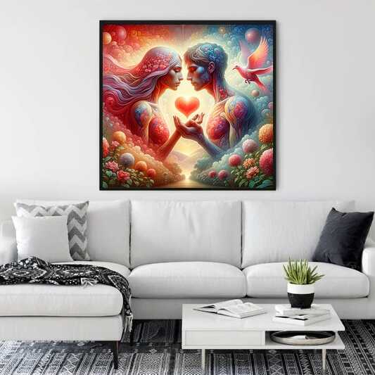 Whisper of the heart — Diamond Painting Kit, product view 2