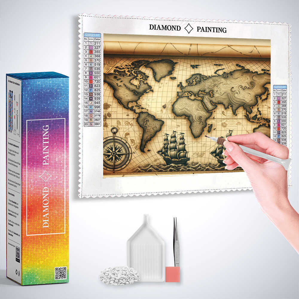 Ancient Seas — Diamond Painting Kit, product view 3