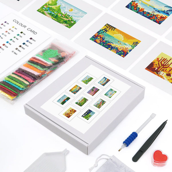 Nature's Magic, Set of 10 — Mini Diamond Painting Set, product view 2