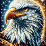 Majestic Eagle Portrait — Diamond Painting Kit design