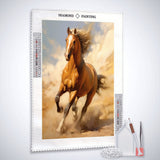 Horse in gallop — Diamond Painting Kit, product view 2