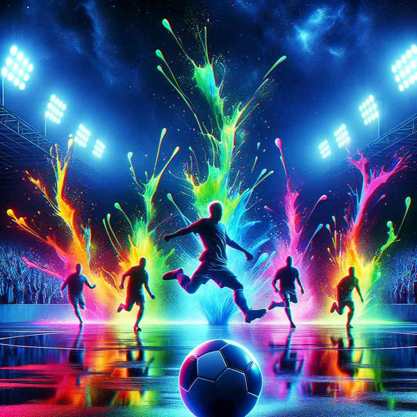 Colors of Soccer Triumph — Diamond Painting Kit design