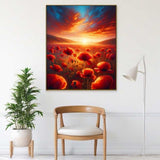 Poppies in the sunset — Diamond Painting Kit, product view 2