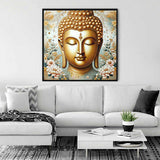 Buddha head and statue — Diamond Painting Kit, product view 2