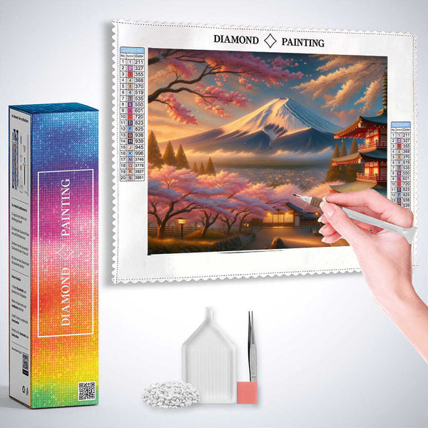 Mount Fuji in Japan — Diamond Painting Kit, product view 3