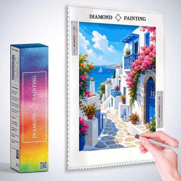 Mediterranean Summer Dreams — Diamond Painting Kit, product view 3