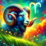 Zodiac sign Aries (DP-7765) — Diamond Painting Kit design