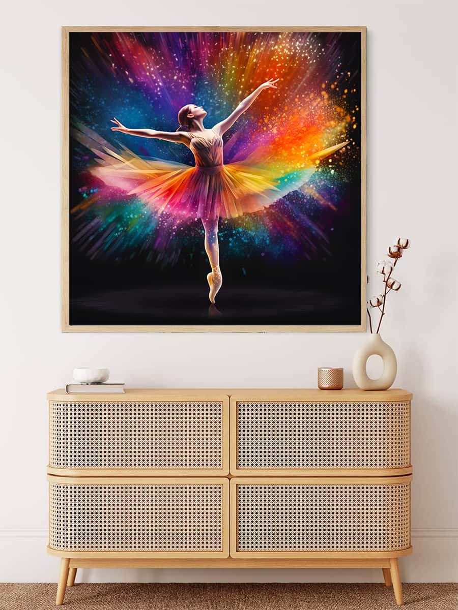 Woman dancing at night Part 2 — AB Diamond Painting Kit, product view 3