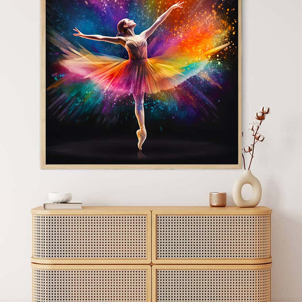 Woman dancing at night Part 2 — AB Diamond Painting Kit, product view 3