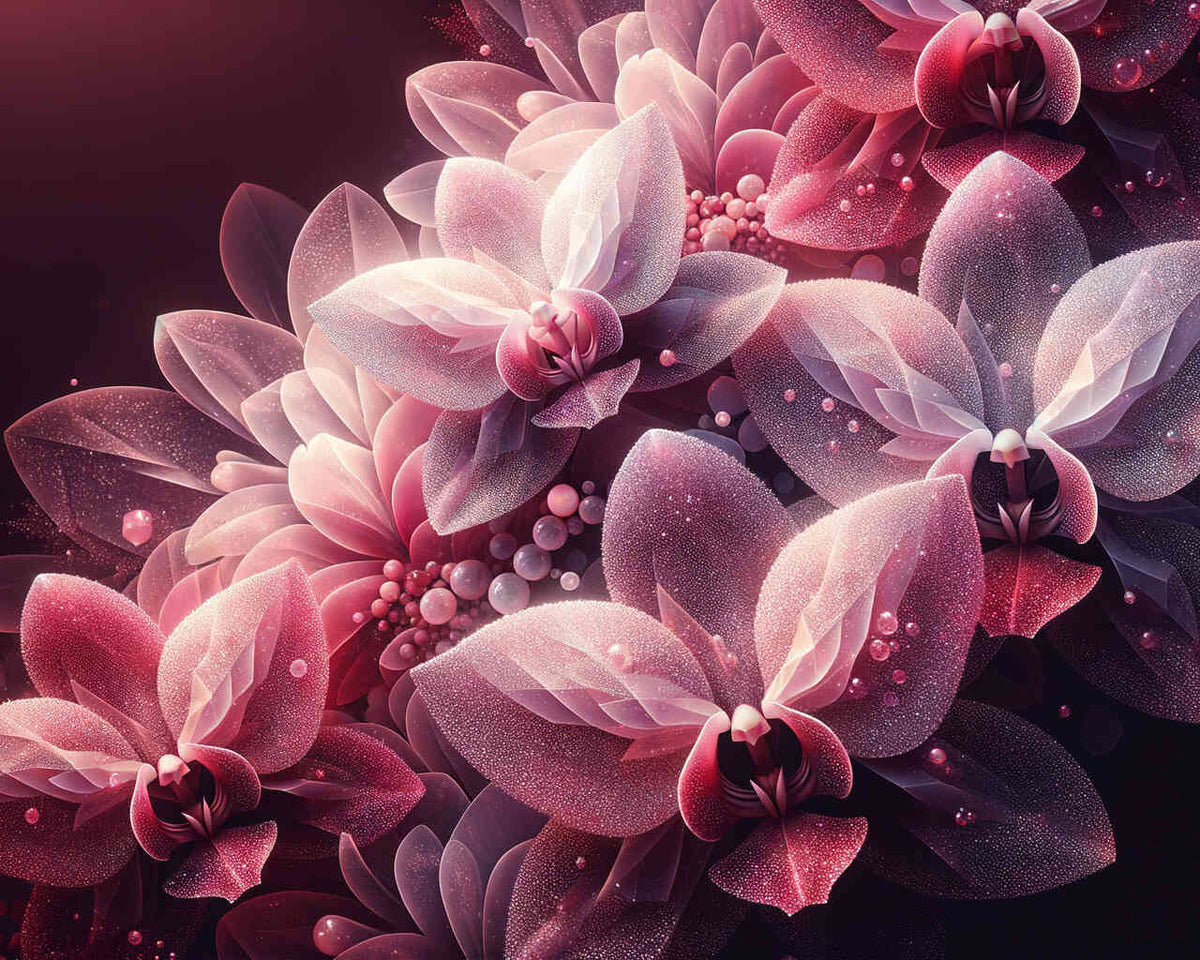Orchid Close-Up — Diamond Painting Kit design
