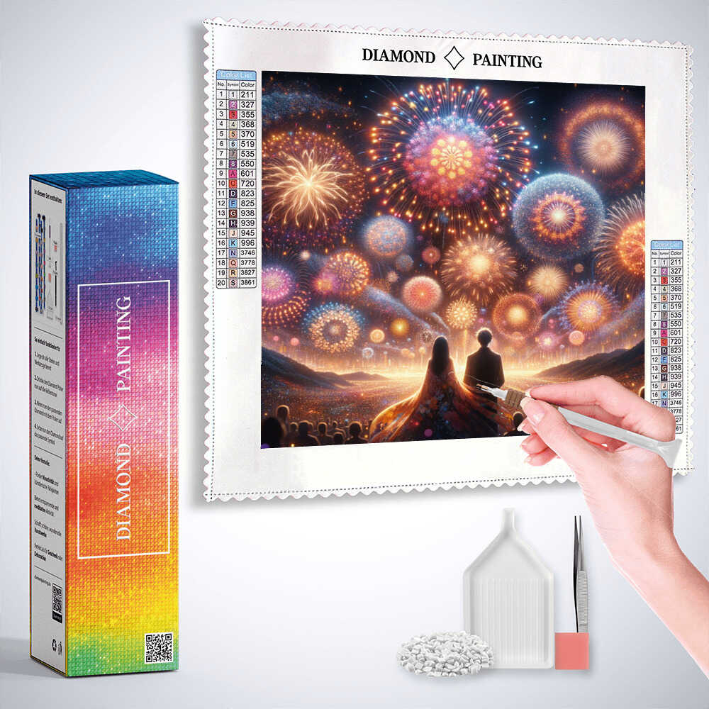 Fireworks of emotions (DP-7320) — Diamond Painting Kit, product view 3