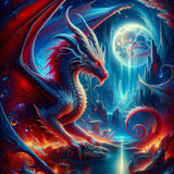 Fantasy Dragon — Diamond Painting Kit design