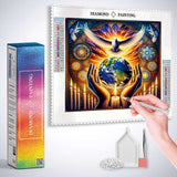 Faith and the Cosmos — Diamond Painting Kit, product view 3