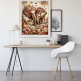 Flowery Elephants — Diamond Painting Kit, product view 2