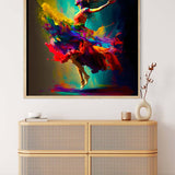 Colorful dance with woman — AB Diamond Painting Kit, product view 3