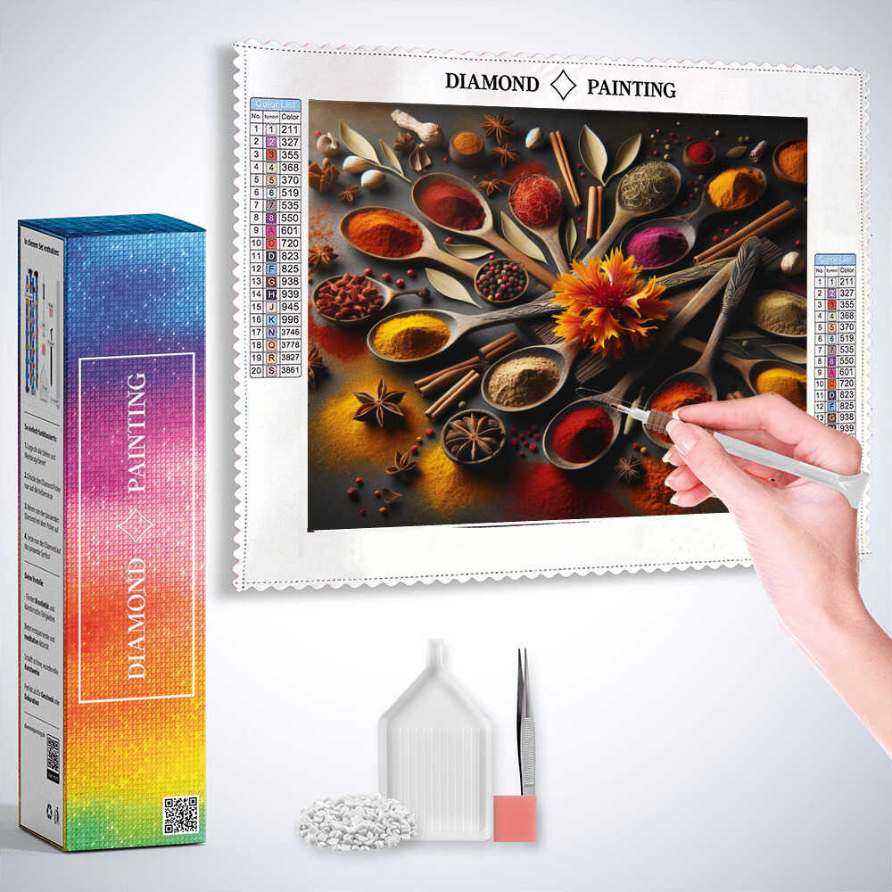 The Spice Flower — Diamond Painting Kit, product view 3