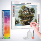 The House on the Dream Island — Diamond Painting Kit, product view 3