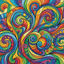 Waves of Rainbow Color — Diamond Painting Kit design