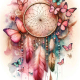 Butterflies and dreamcatcher — Diamond Painting Kit design