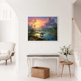 Echoes of Prehistory: Dinosaur Valley — Diamond Painting Kit, product view 2