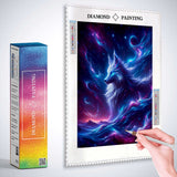 Glowing Wolf — Diamond Painting Kit, product view 3