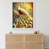 Golden Peacock — Diamond Painting Kit, product view 2