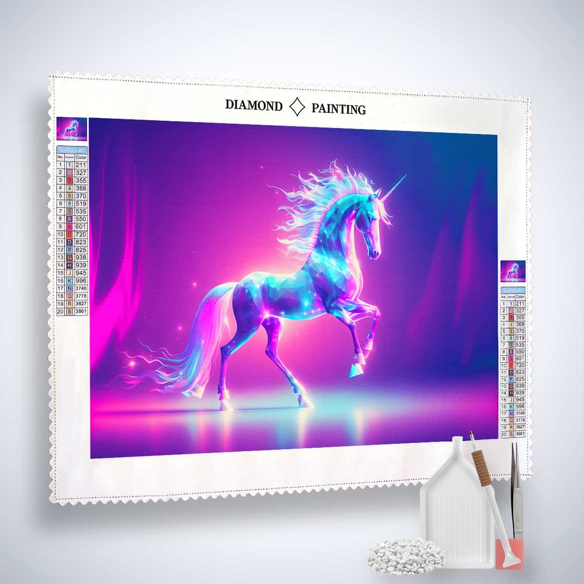Diamond Unicorn — AB Diamond Painting Kit, product view 2