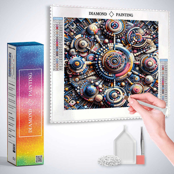 Cosmic Kaleidoscope — Diamond Painting Kit, product view 3
