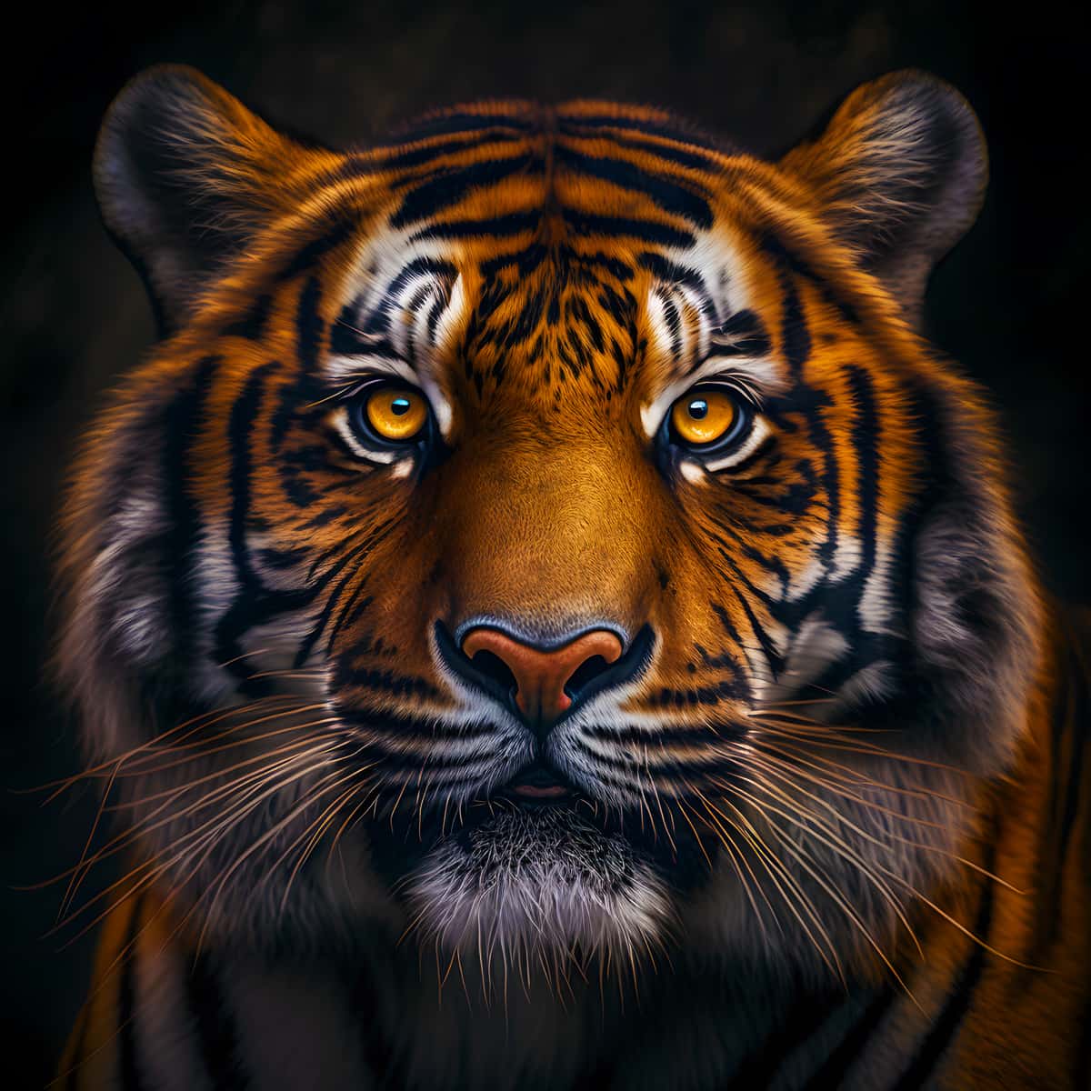 Tiger frontal view — Diamond Painting Kit design