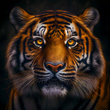 Tiger frontal view — Diamond Painting Kit design