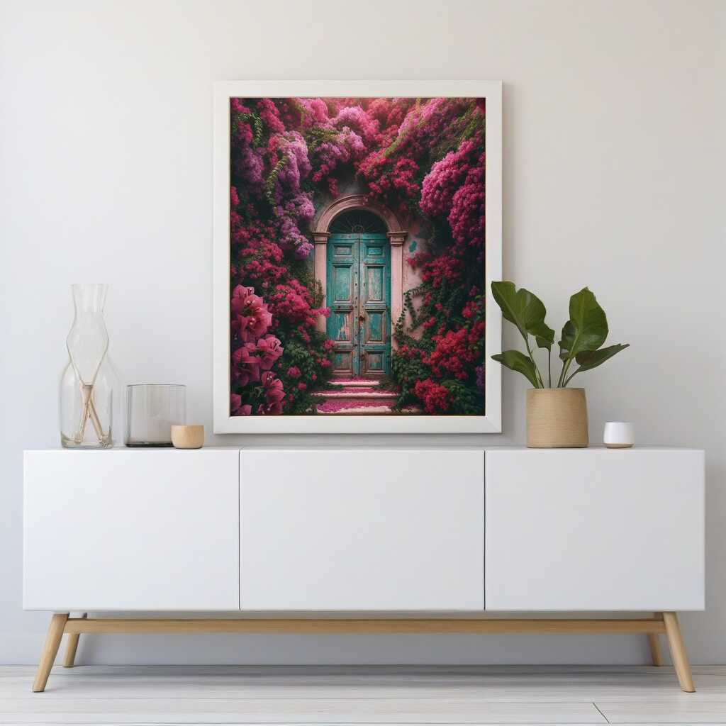 Flowery Door — Diamond Painting Kit, product view 2